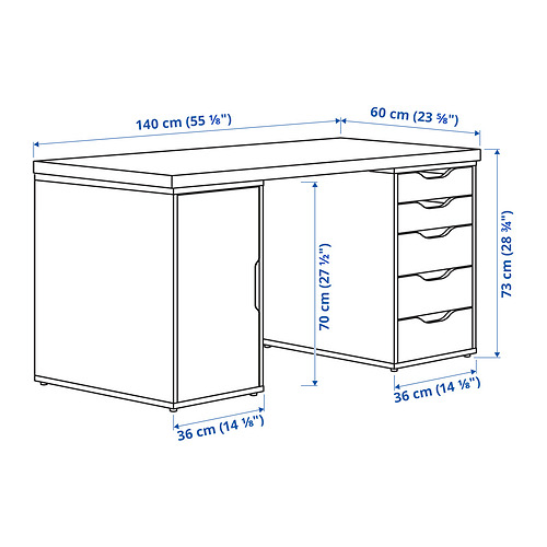 ALEX/LAGKAPTEN desk