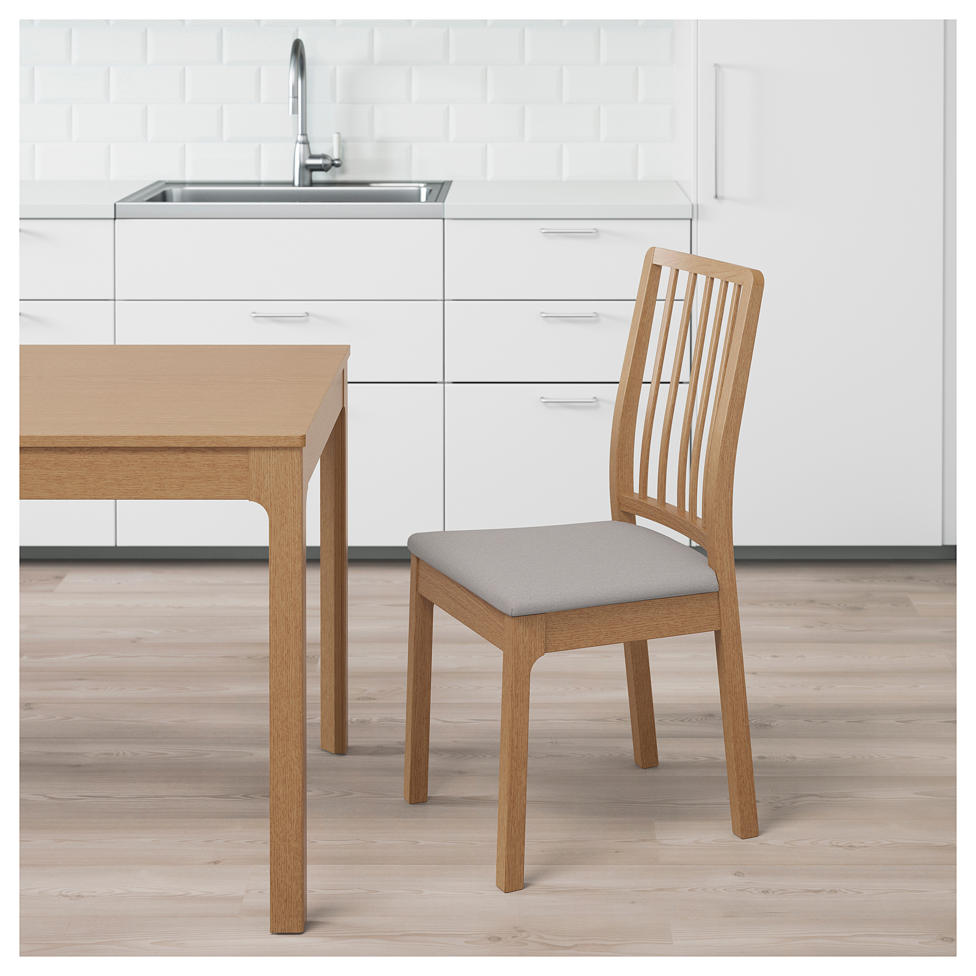EKEDALEN chair, oak/Orrsta light grey IKEA Hong Kong and Macau