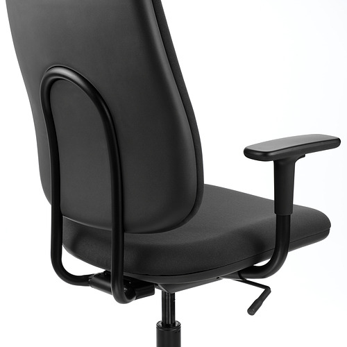 SMÖRKULL office chair with armrests