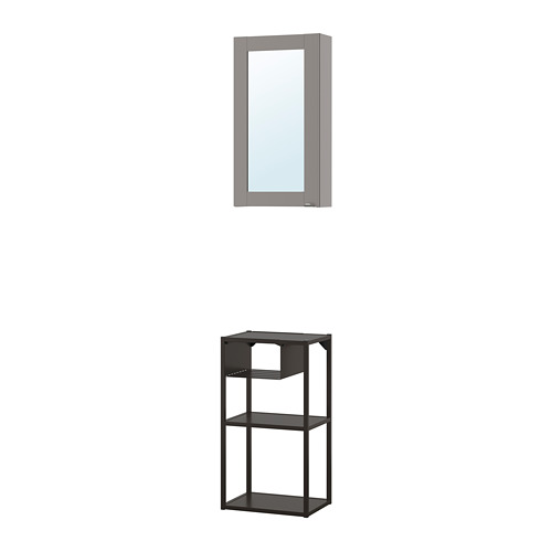 ENHET wall storage comb w mirror door