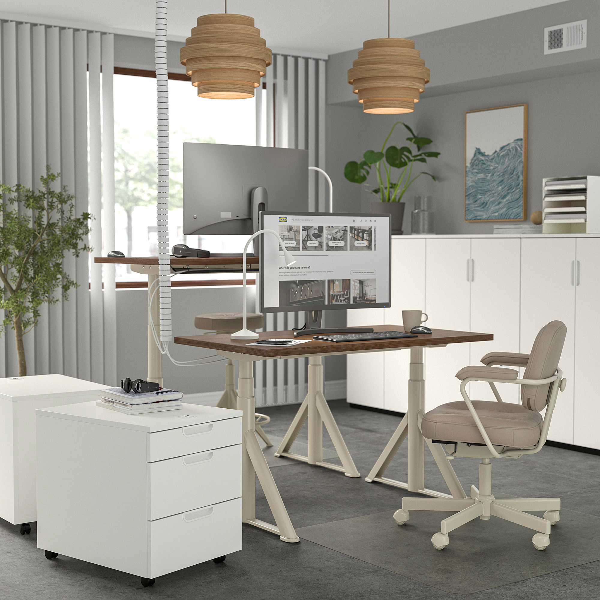 IDÅSEN desk sit/stand