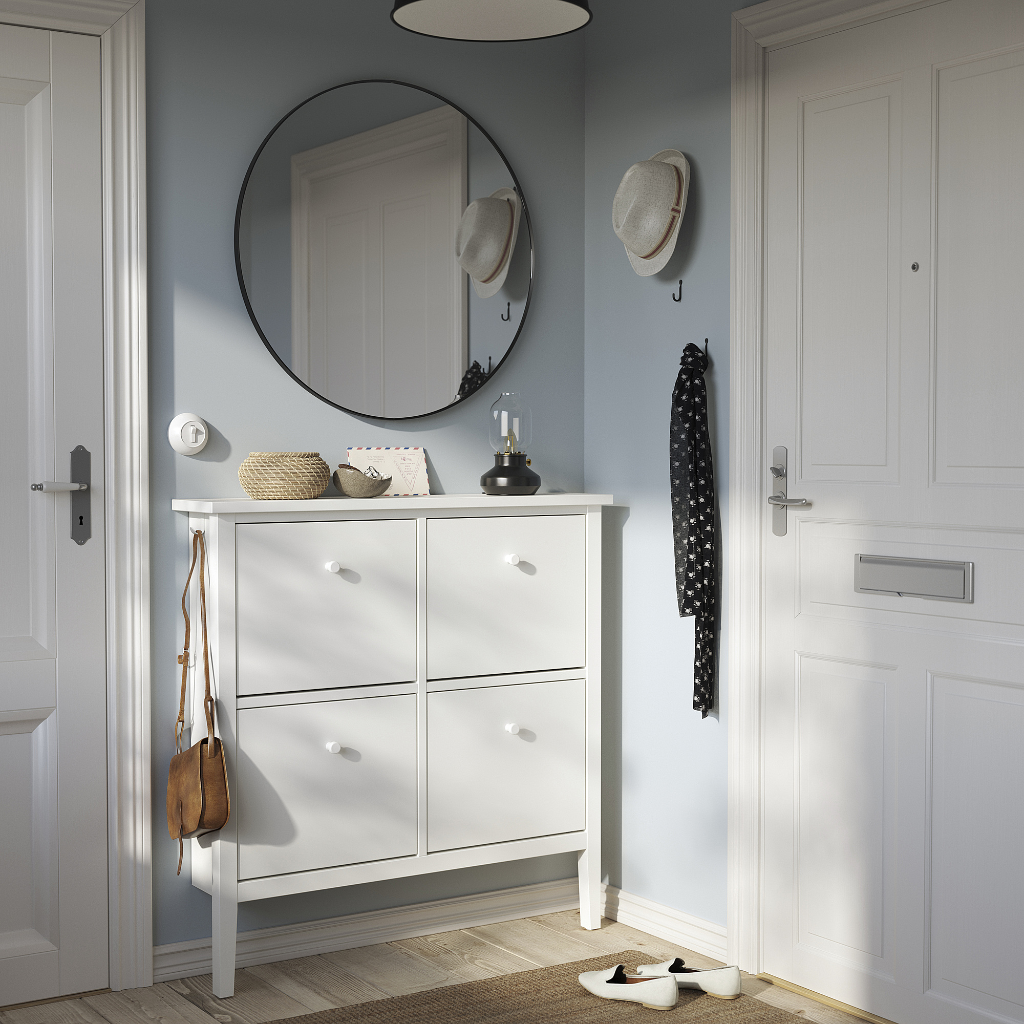 GULLABERG shoe cabinet with 4 compartments