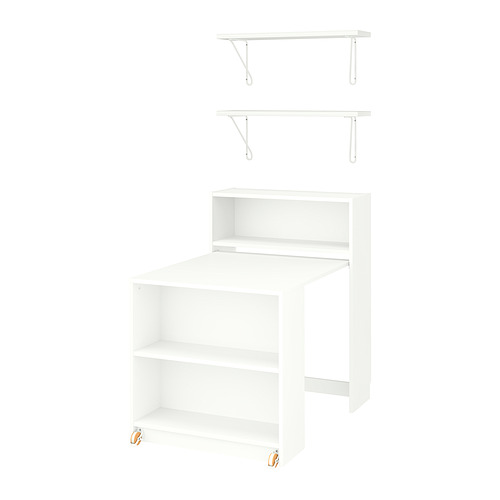 BILLY/BERGSHULT bookcase comb w foldable table