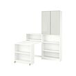 BILLY/HÖGBO bookcase comb w foldable table