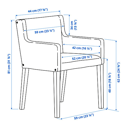 MÖRBYLÅNGA/MÅRENÄS table and 4 chairs with armrests