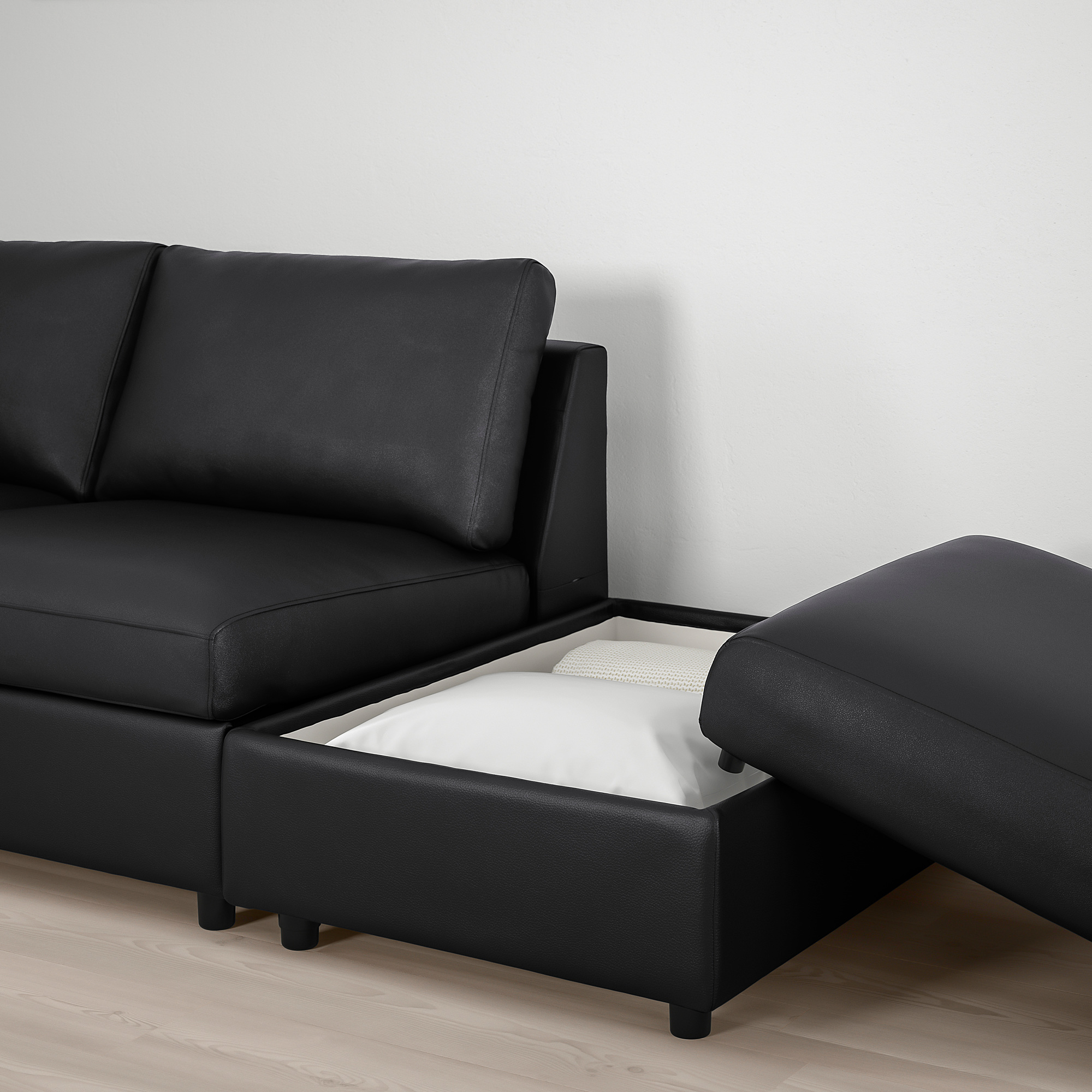u-shaped sofa, seat, with open end/Grann/Bomstad black | IKEA Hong Kong and Macau