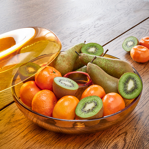 VARMBLIXT serving bowl with lid