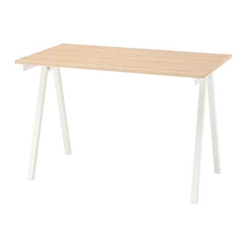TROTTEN - 書檯, 梣木紋/白色, 120x70 厘米 | IKEA 香港及澳門 - E1012268_S4