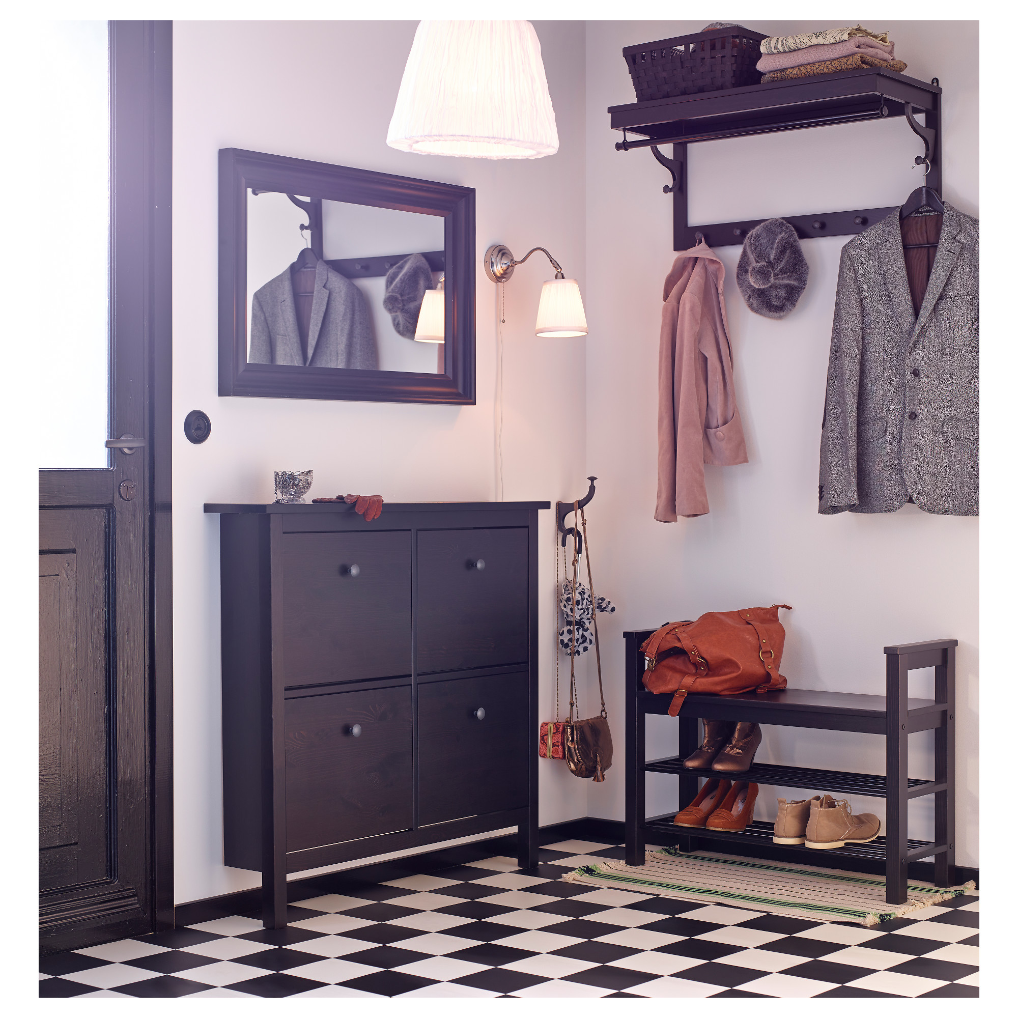 Hemnes Bench With Shoe Storage Black Brown Ikea Hong Kong