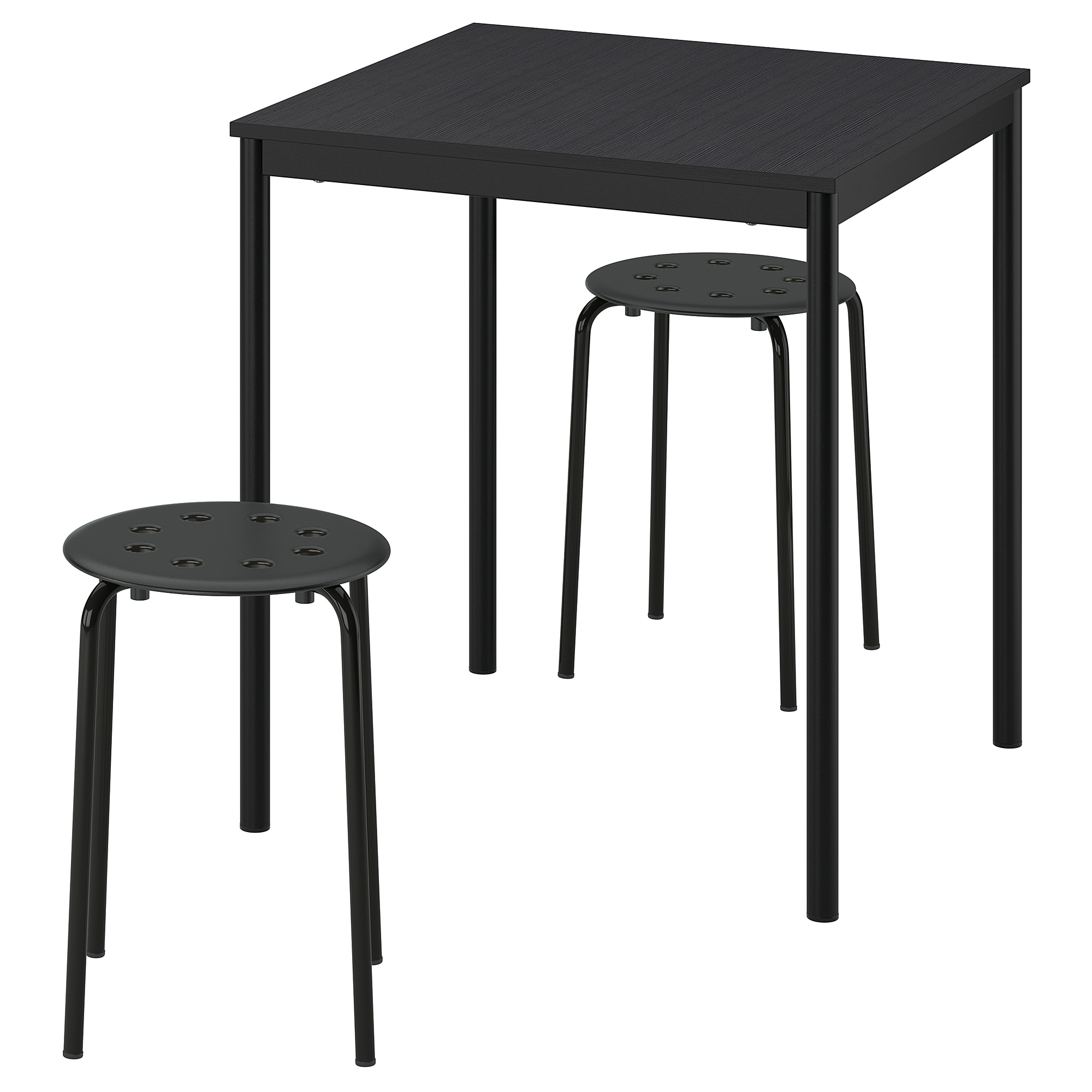 MARIUS/SANDSBERG table and 2 stools