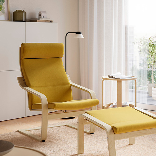 POÄNG armchair and footstool