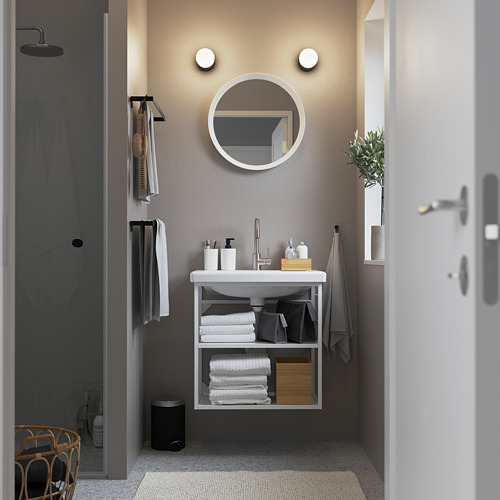 TVÄLLEN/ENHET open wash-stand with 2 shelves