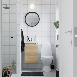 TVÄLLEN/ENHET - wash-basin cabinet with 1 door, concrete effect/grey Pilkån tap | IKEA Hong Kong and Macau - PE777152_S3