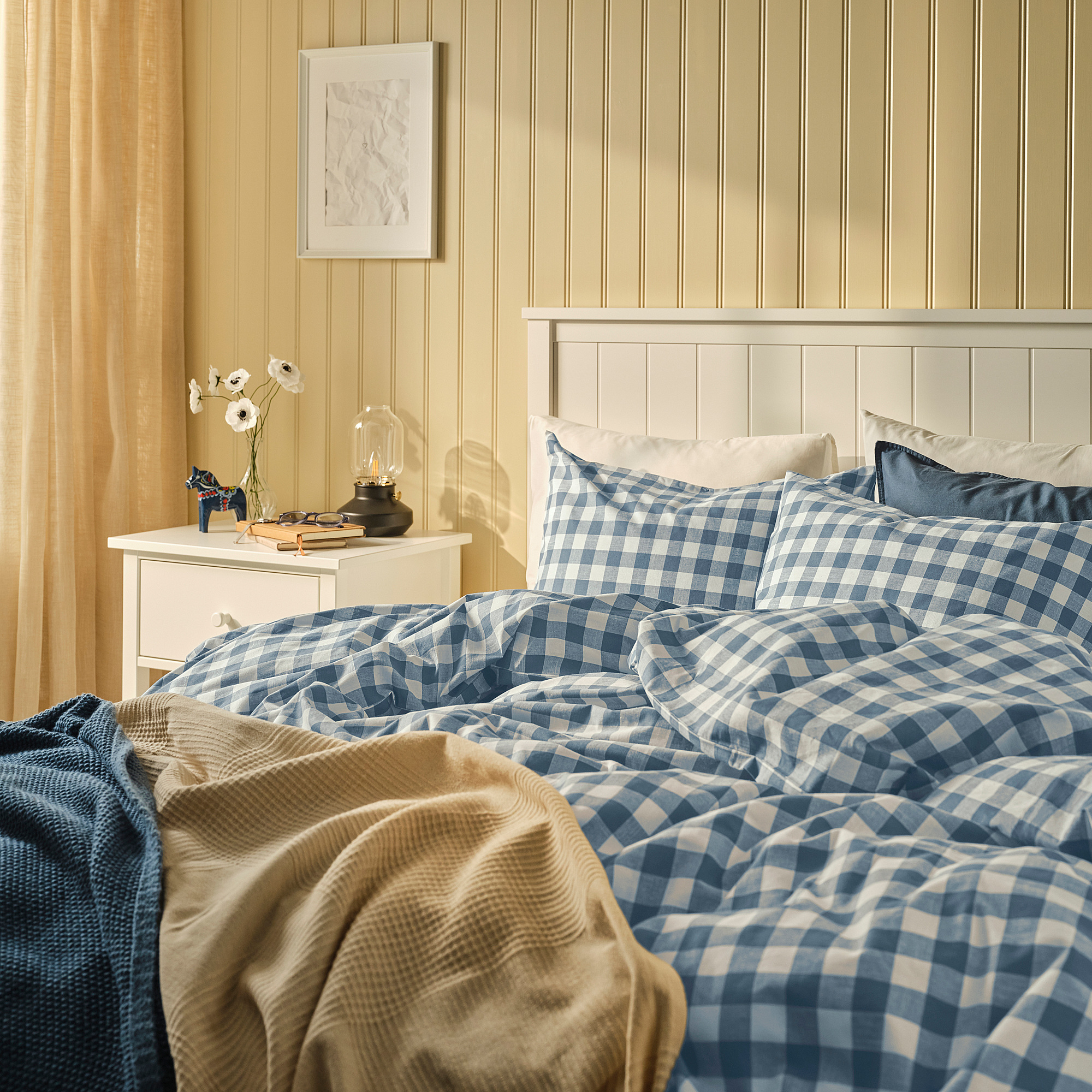 EKTANDVINGE duvet cover and pillowcase
