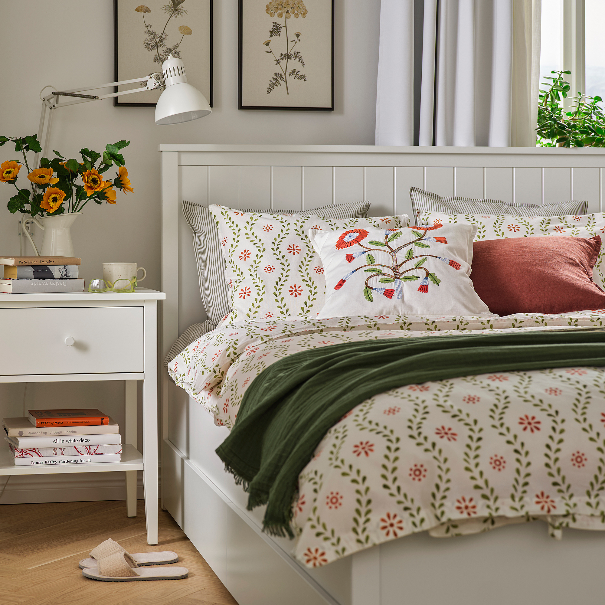 FYRISVIDE duvet cover and 2 pillowcases