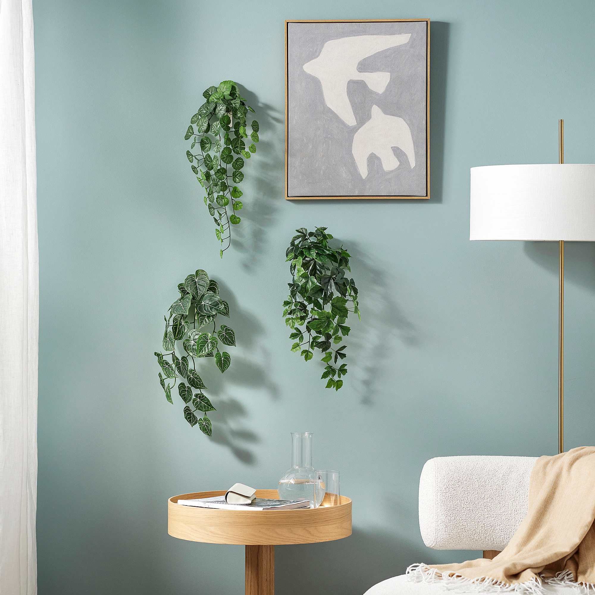 FEJKA artificial plant, set of 3