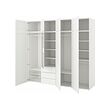 PLATSA wardrobe with 8 doors+3 drawers