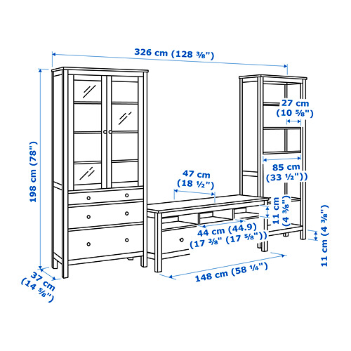 HEMNES 電視貯物組合