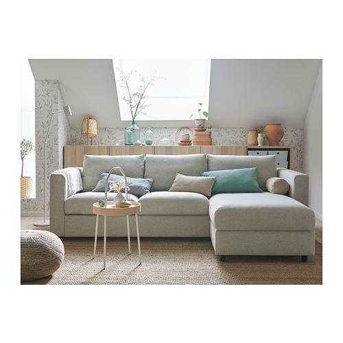 VIMLE 3-seat sofa-bed with chaise longue