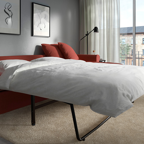 GRÖNLID 3-seat sofa-bed with chaise longue