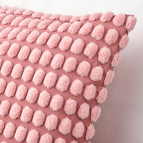 SVARTPOPPEL cushion cover, 50x50 cm, light pink