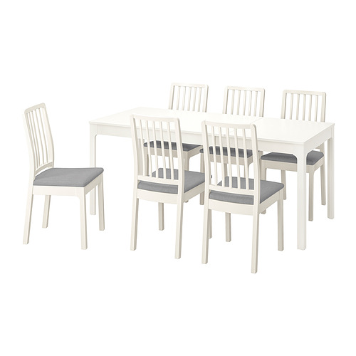 EKEDALEN/EKEDALEN table and 6 chairs