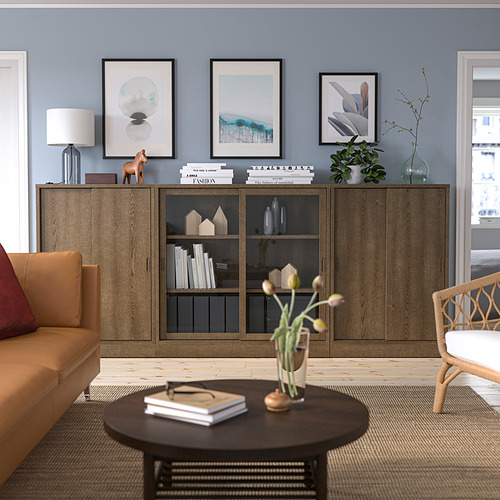 TONSTAD storage combination w sliding doors