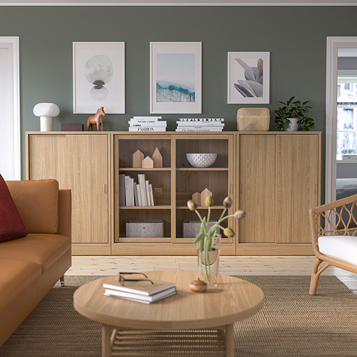 TONSTAD storage combination w sliding doors