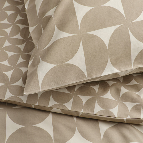 ÄNGSNEJLIKA duvet cover and 2 pillowcases