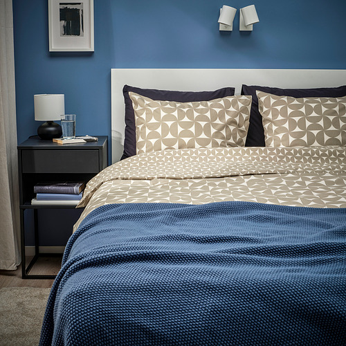 ÄNGSNEJLIKA duvet cover and 2 pillowcases
