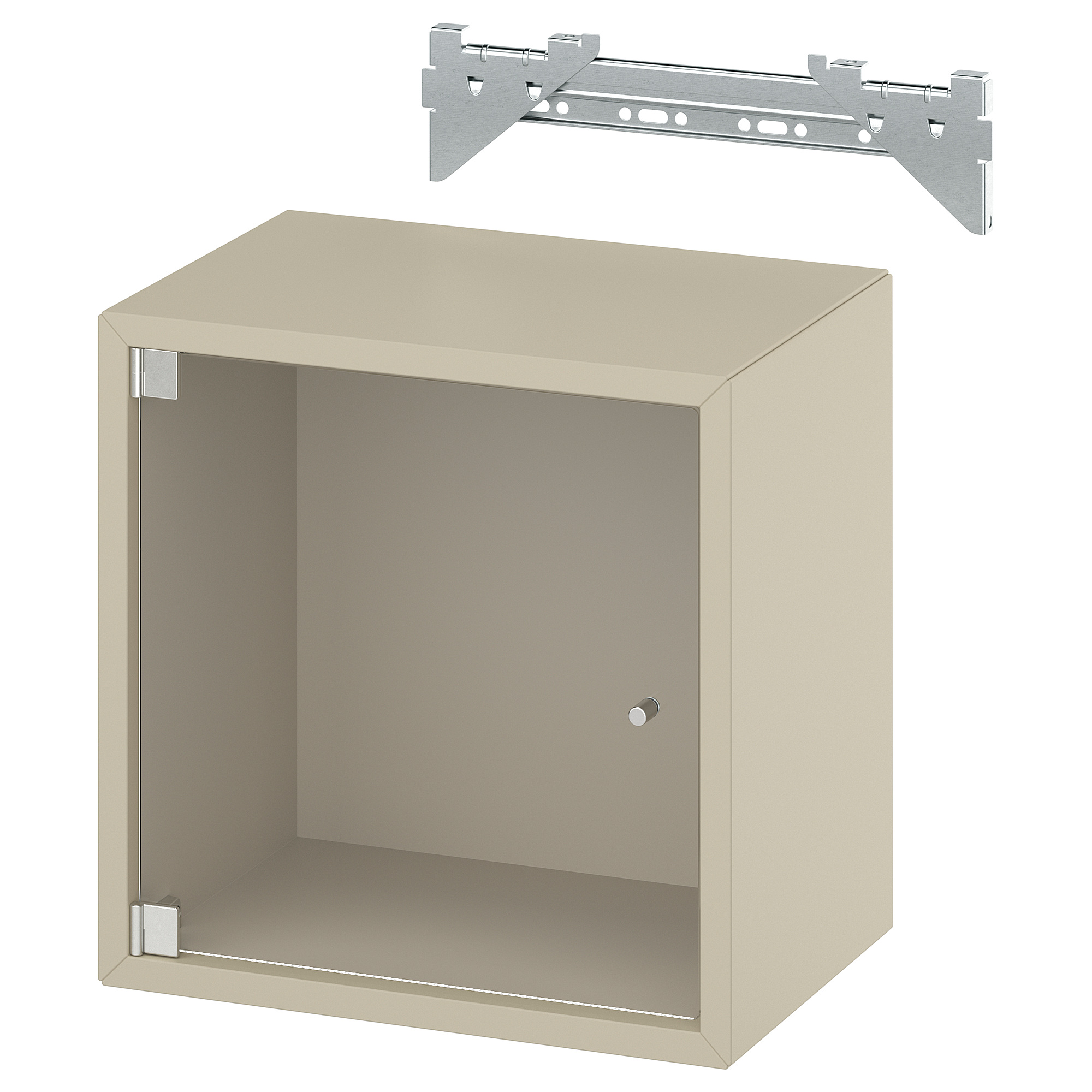 EKET wall cabinet with glass door