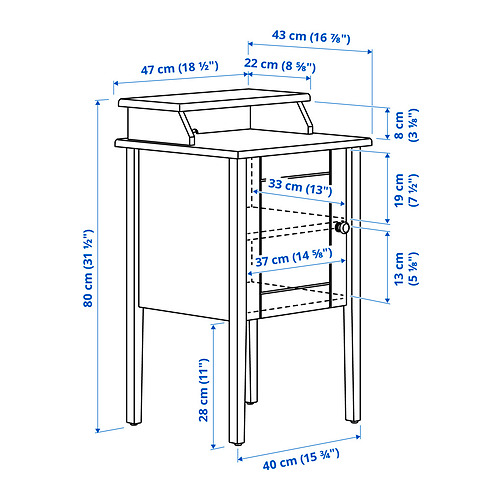 OLDERDALEN bedside table