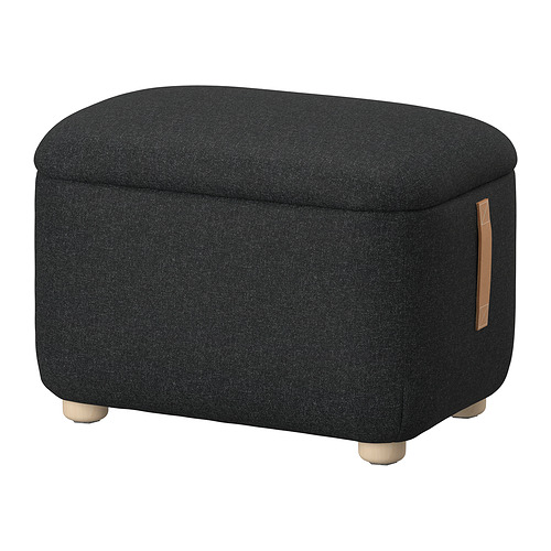 OSKARSHAMN footstool with storage