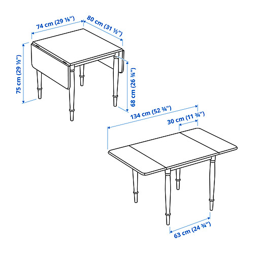 DANDERYD/INGOLF table and 2 chairs