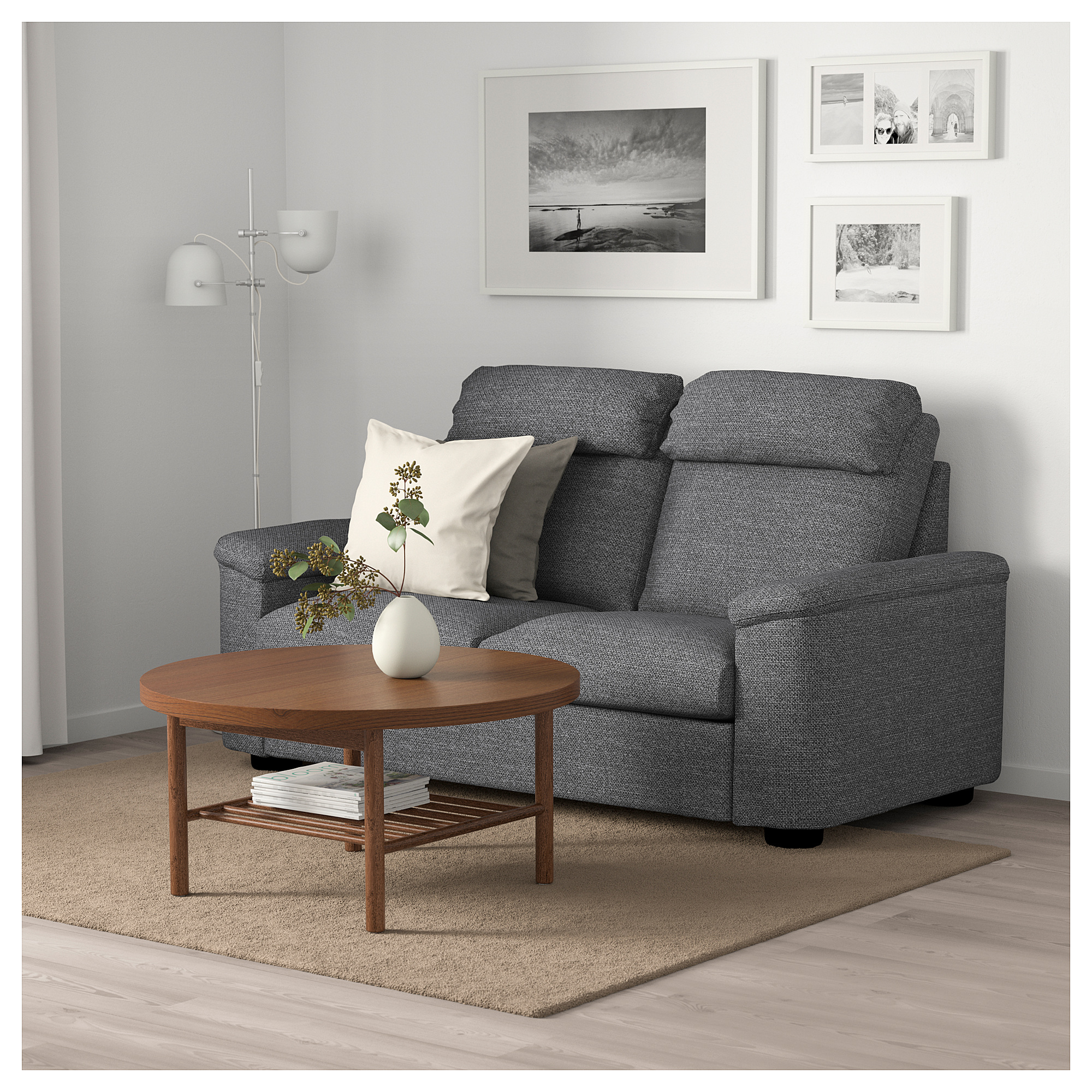 LIDHULT 2seat sofa, Lejde grey/black IKEA Hong Kong and Macau