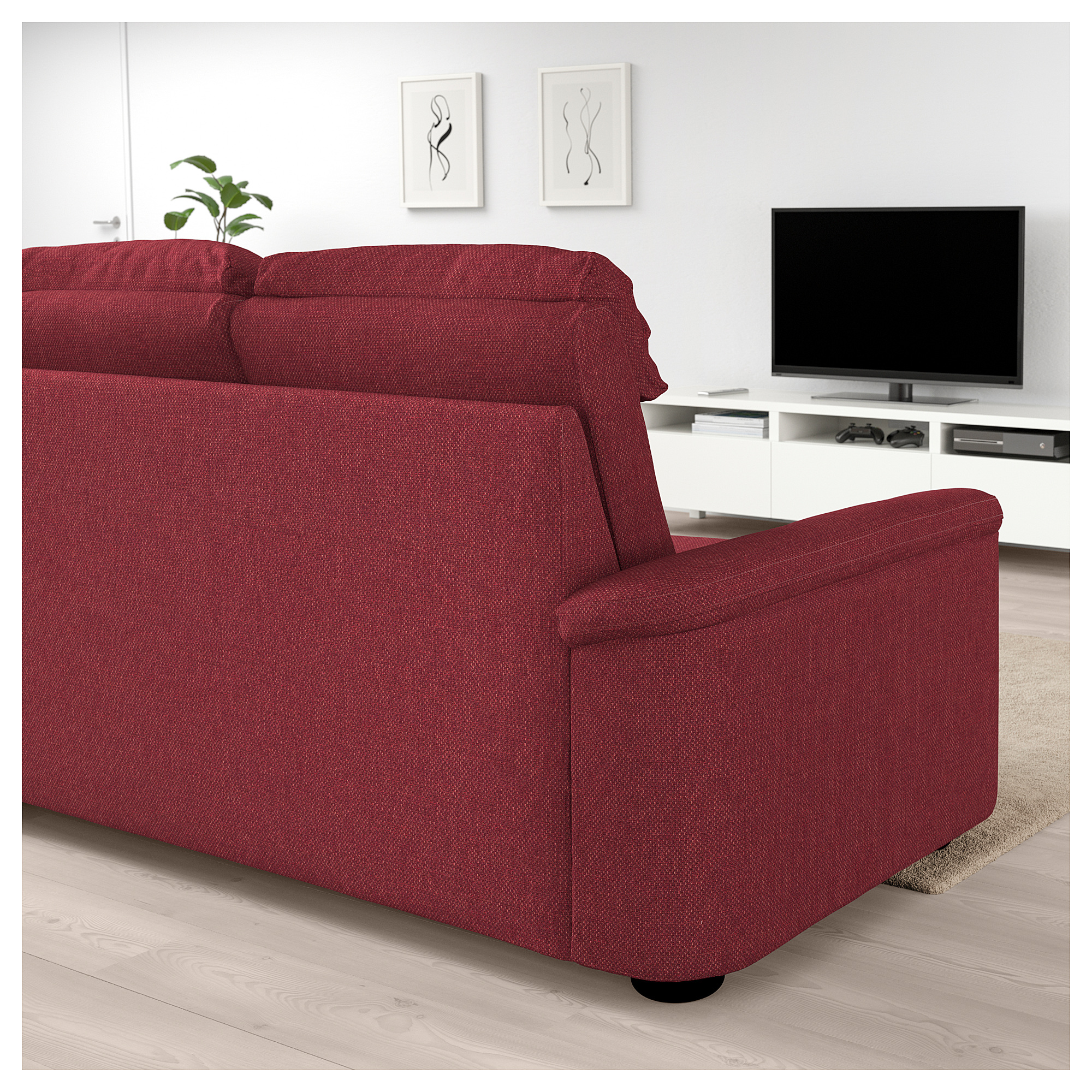 LIDHULT 2seat sofabed, Lejde redbrown IKEA Hong Kong and Macau