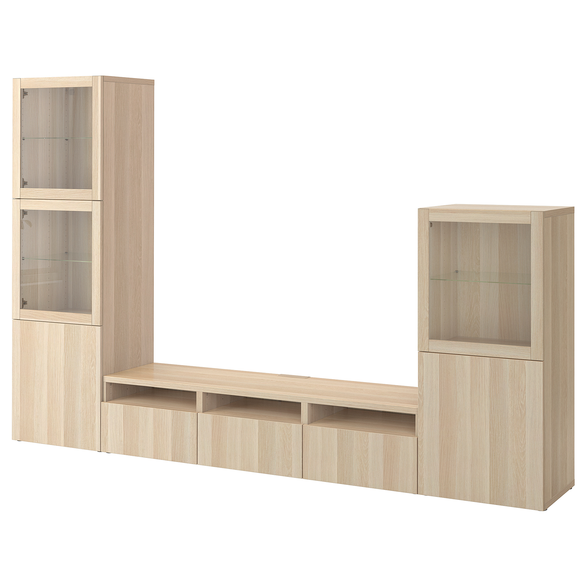 BESTÅ TV storage combination/glass doors