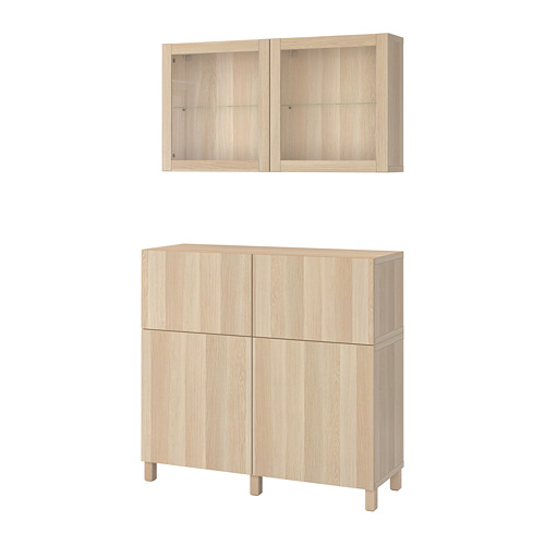 BESTÅ storage combination w doors/drawers