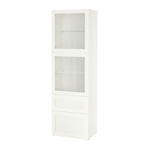 BESTÅ storage combination w glass doors
