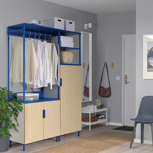 PLATSA wardrobe with 3 doors