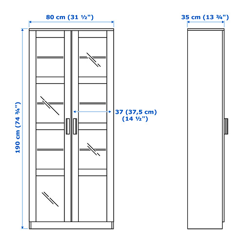 BRIMNES/BURHULT TV storage combination