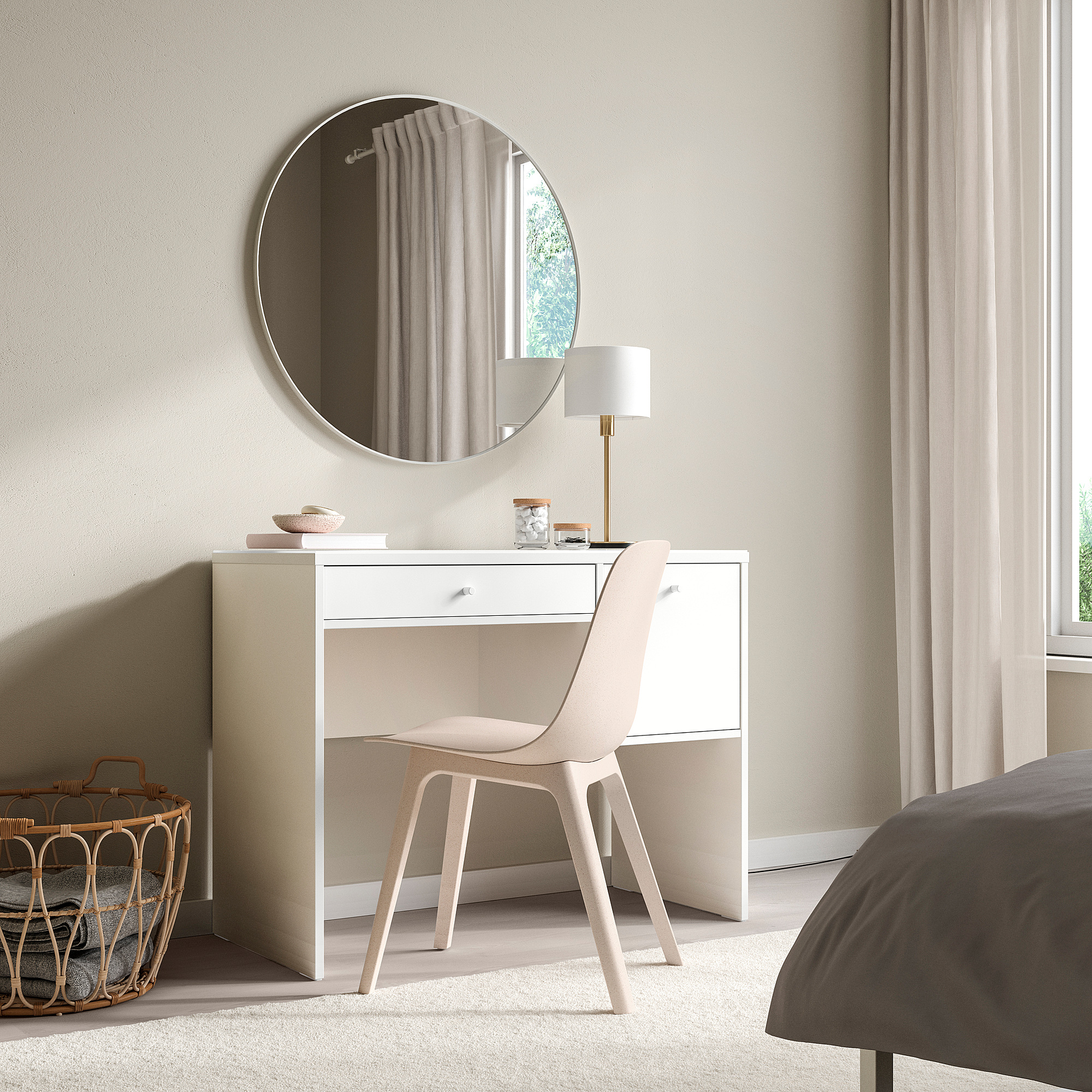 SYVDE - dressing table, white, 100x48 cm | IKEA Hong Kong and Macau