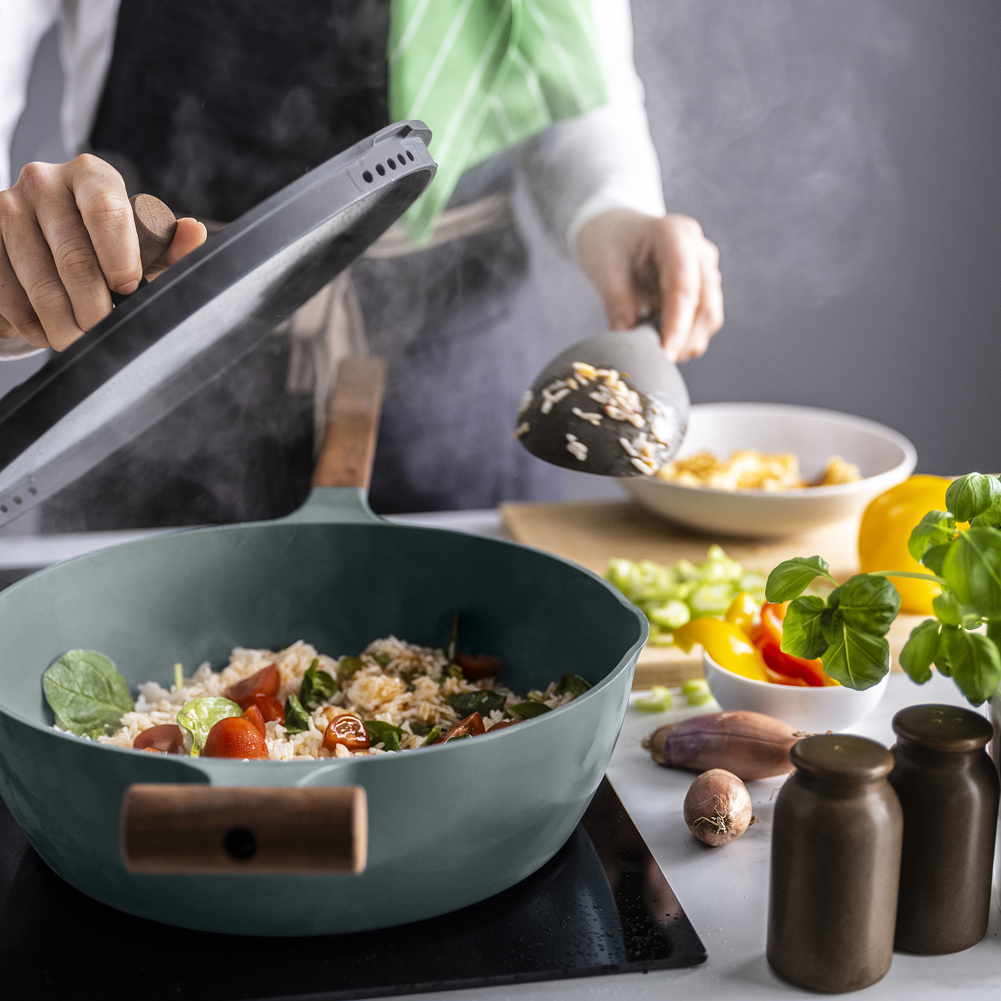 KLIPPFISK sauté pan with lid