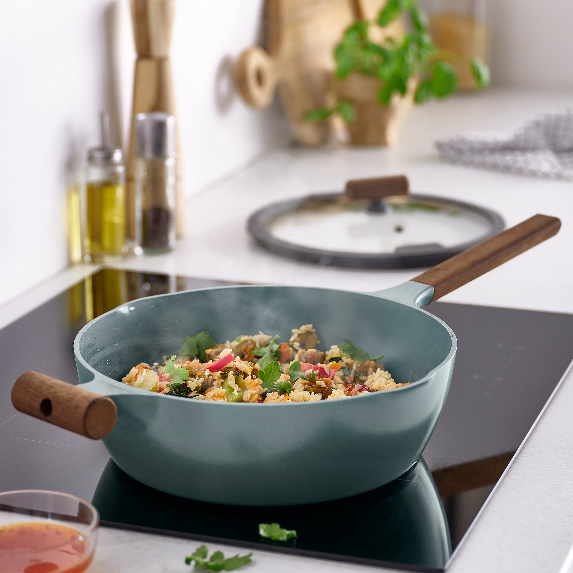 KLIPPFISK sauté pan with lid