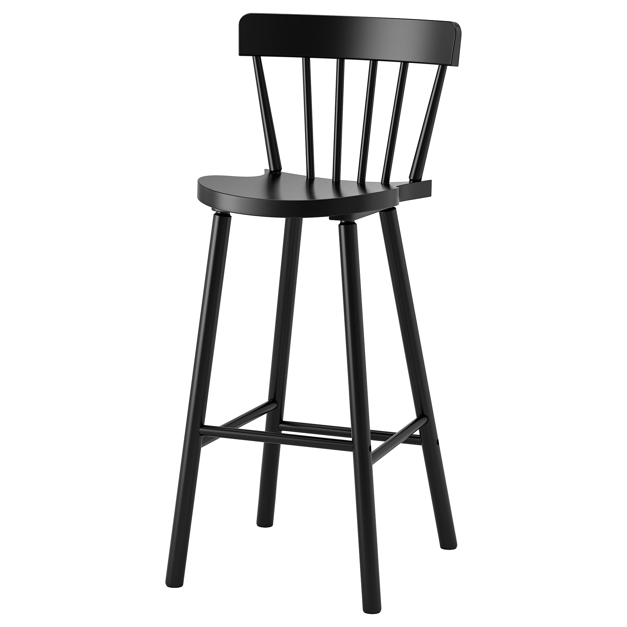 NORRARYD bar  stool  with backrest seat height 74cm 