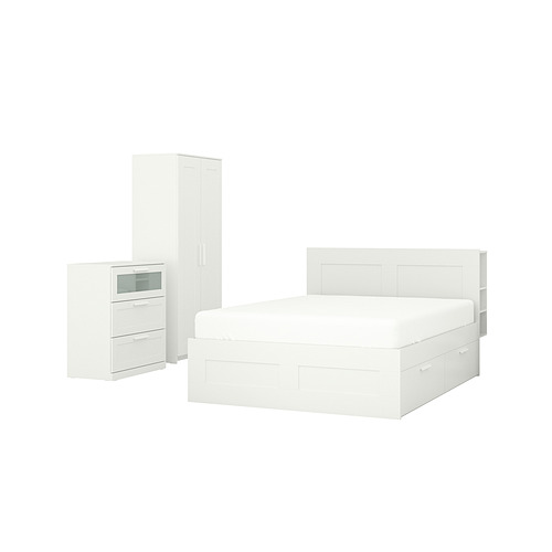 BRIMNES bedroom furniture, set of 3