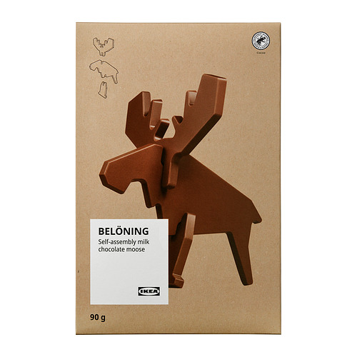 BELÖNING - 麋鹿造型牛奶朱古力, 自行組裝 雨林聯盟認證, 90 克 | IKEA 香港及澳門 - PE977059_S4