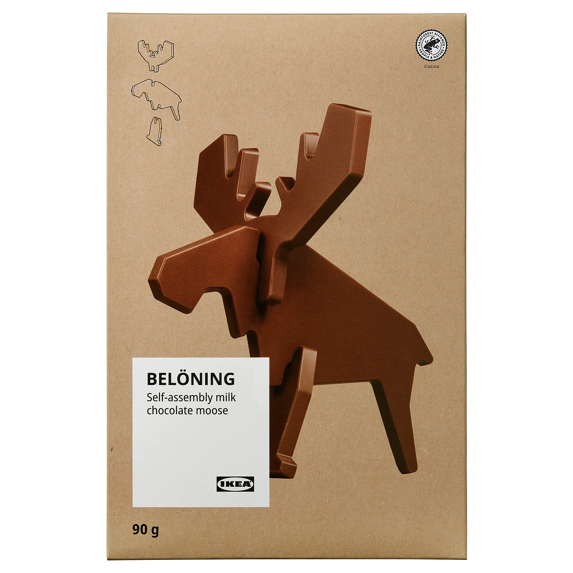 BELÖNING 麋鹿造型牛奶朱古力