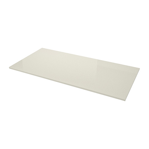 KASKER - 訂造檯面, 灰白色 仿礦石紋/石英, 135x4 cm | IKEA 香港及澳門