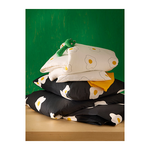 ÖGONLOCKSMAL 3-piece bedlinen set for cot